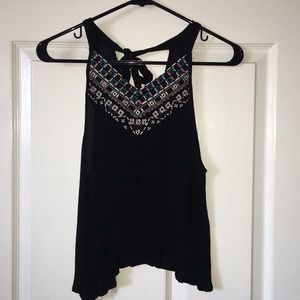 Black tank top
